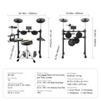 Electronic Drum Set – 15 Drum Kits & 150+ Sounds for Beginners and Home Practice