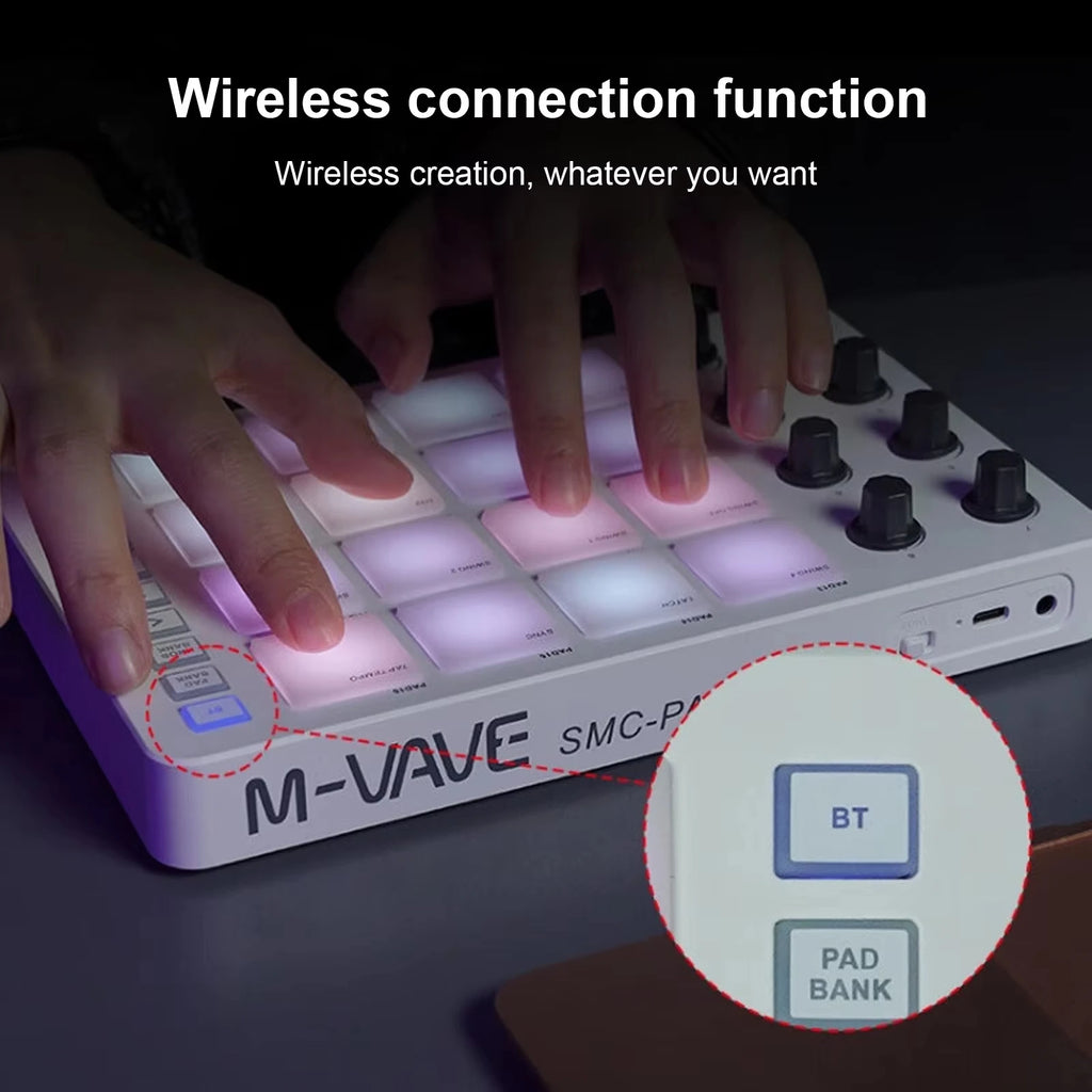 Drum Pad Controller – Professional Drum Machine with Faders & Knobs for Music Production