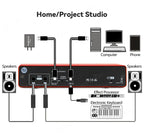 Music Production Audio Interface – USB External Sound Card for Home Studio Recording