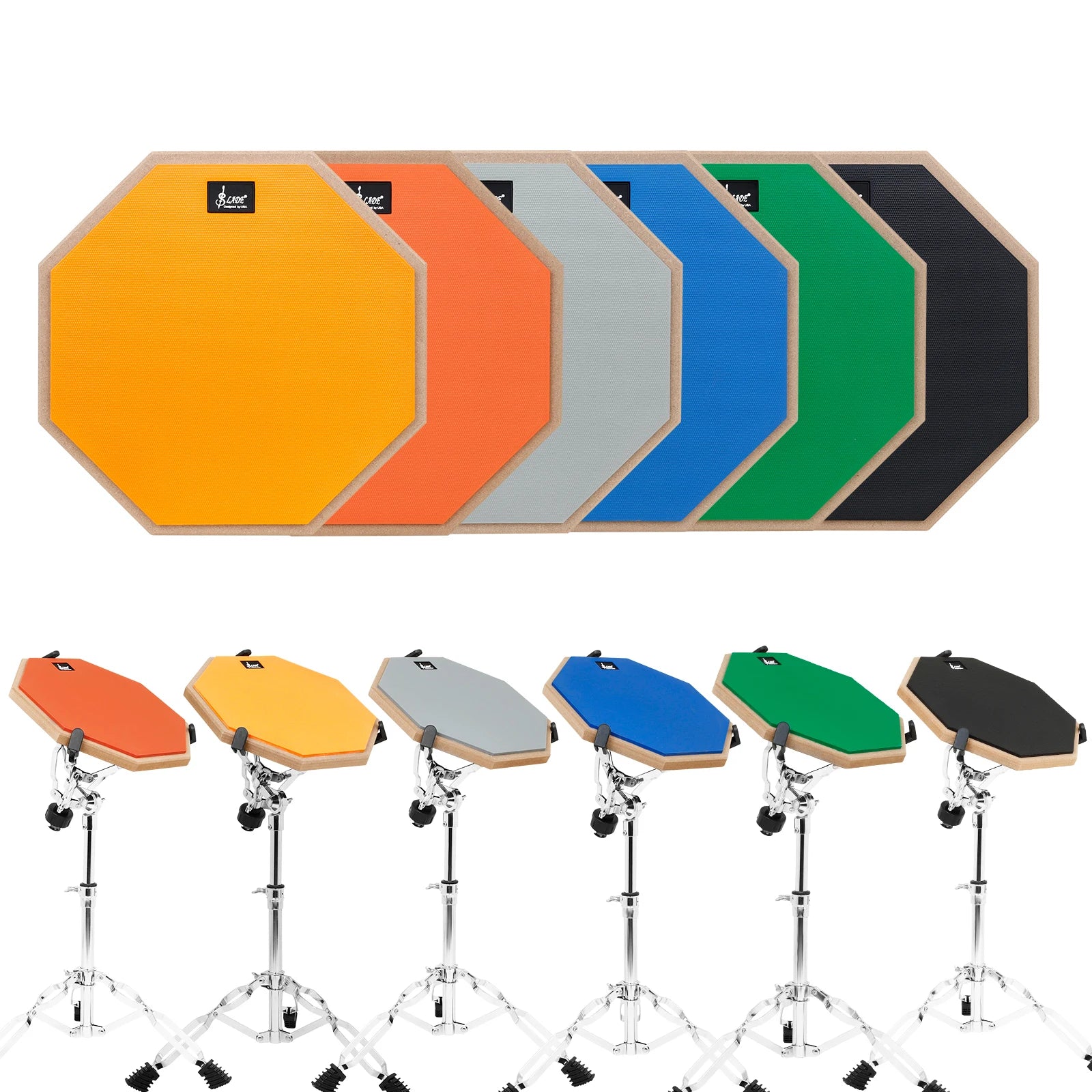 Silent Drum Practice Pad – Rubber Drum for Rudiment Practice and Technique Training