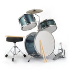 Junior Drum Set – 3-Piece Kids Kit with Stool & Accessories