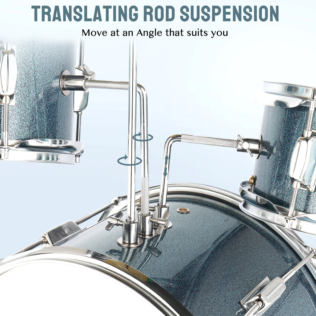 Junior Drum Set – 3-Piece Kids Kit with Stool & Accessories