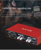 Music Production Audio Interface – USB External Sound Card for Home Studio Recording