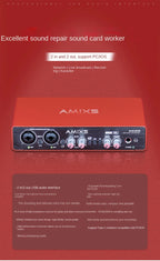 Music Production Audio Interface – USB External Sound Card for Home Studio Recording