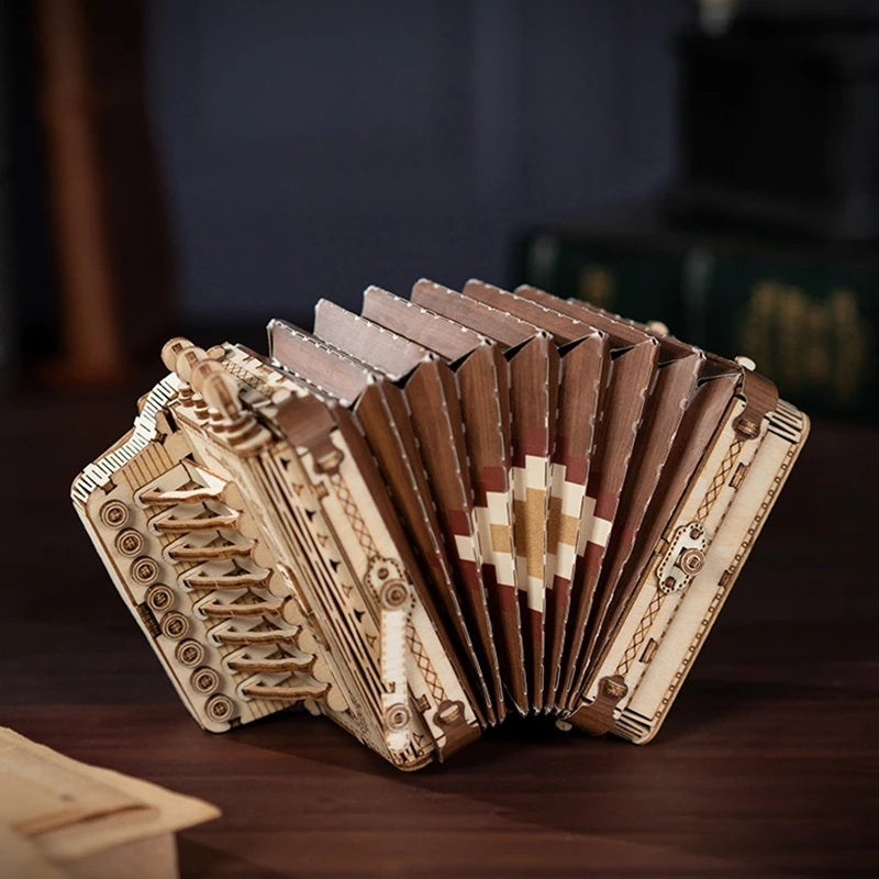3D Musical Instrument Puzzle – Creative Wooden Model Kit